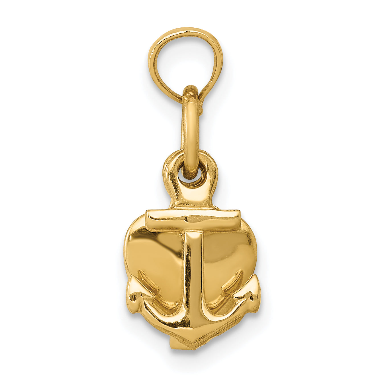 14K 3D Faith, Hope and Charity Charm Secondary image