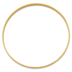 14k 4mm Solid Polished Half-Round Slip-On Bangle