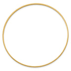 Sophia Jewelers 14K Gold Polished Half-Round Women's Slip-On Bangle