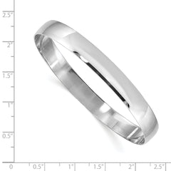 Sophia Jewelers 14K White Gold Polished Slip-On Bangle Engravable