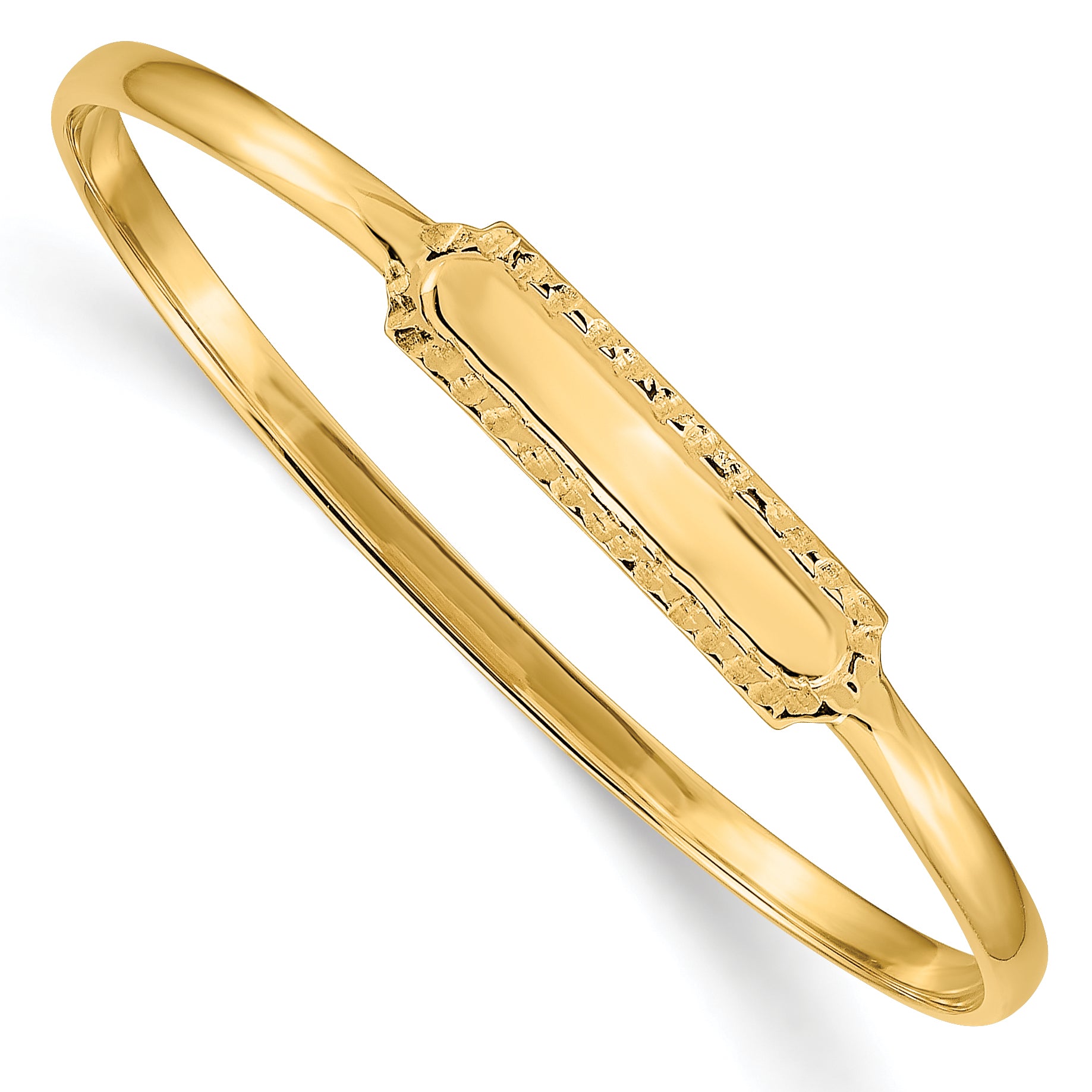14k Slip-on ID Baby Bangle Bracelet Main image