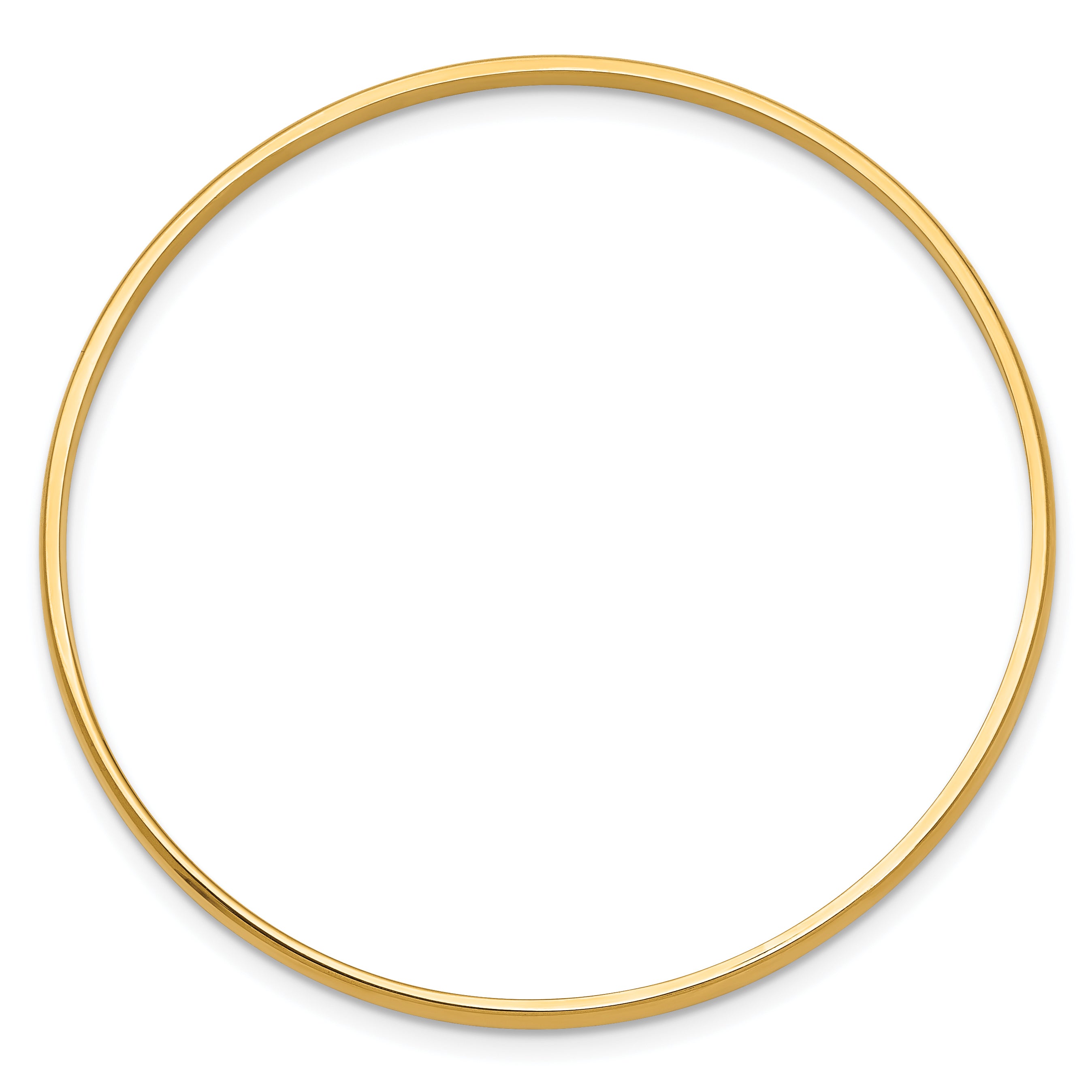 14k Slip-on Baby Bangle Bracelet Secondary image