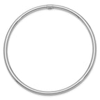 14K White Gold Polished Bangle Slip-On for Women by Sophia Jewelers