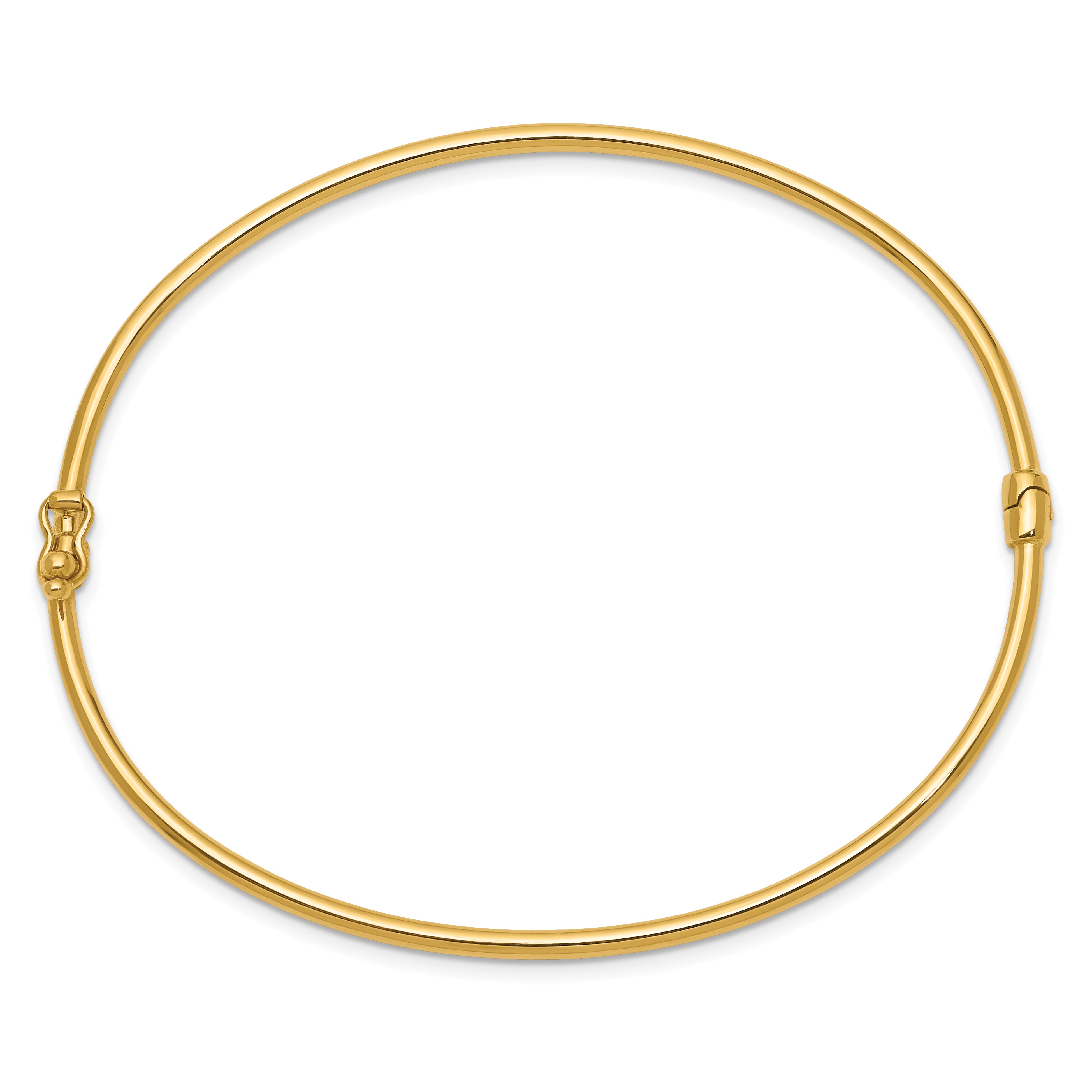 14K Hinged Bangle Bracelet Secondary image
