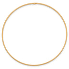 14K Gold Polished Slip-On Women's Bangle Bracelet with TimeleSterling Silver Elegance