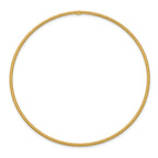 14K Gold Textured Slip-On Bangle Bracelet with Chic Elegance for Women