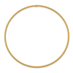 14K Gold Textured Slip-On Bangle Bracelet with Chic Elegance for Women