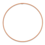 14K Rose Gold Textured Bangle Bracelet with Polished Finish EffortleSterling Silver Elegance for Women