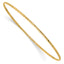 14k 1.5mm Diamond-Cut Slip-on Bangle Bracelet