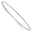 14k 1.5mm White Gold Diamond-Cut Slip-on Bangle Bracelet