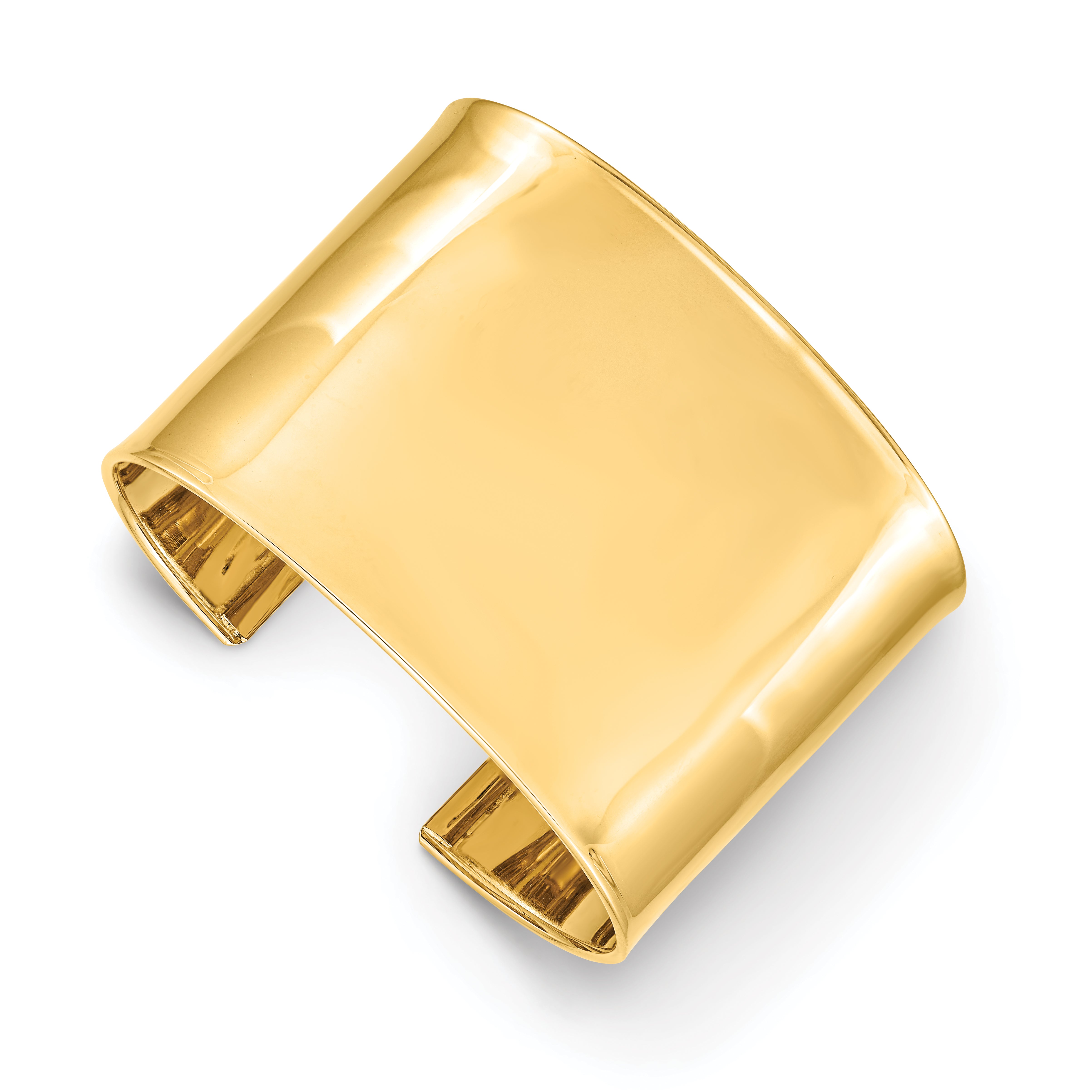 14k 47mm Polished Cuff Bangle Main image