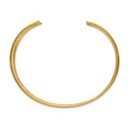 Sophia Jewelers 14K Gold Hammered Cuff Bracelet with Polished Finish