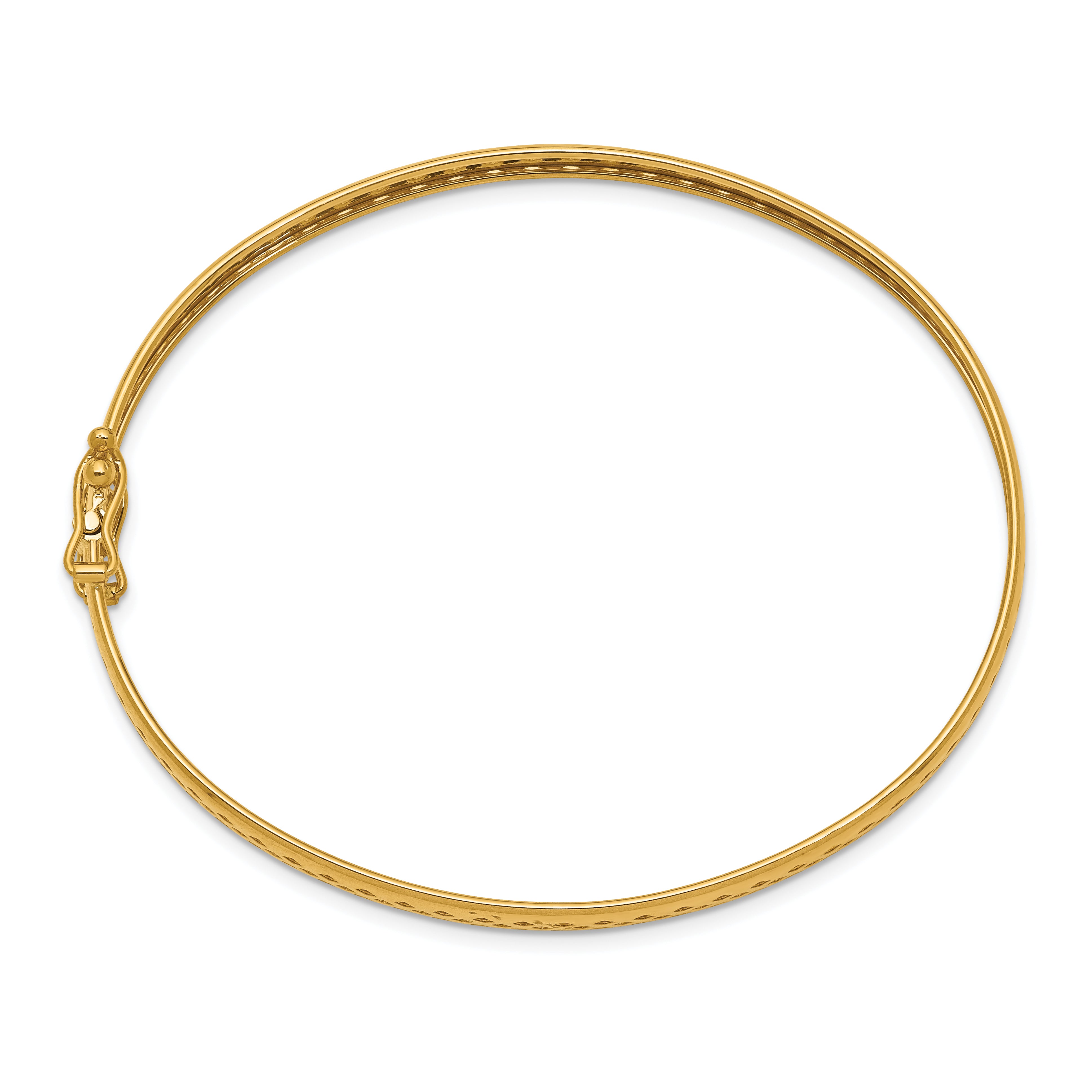 14k Polished Safety Clasp 4.75mm Bangle Secondary image