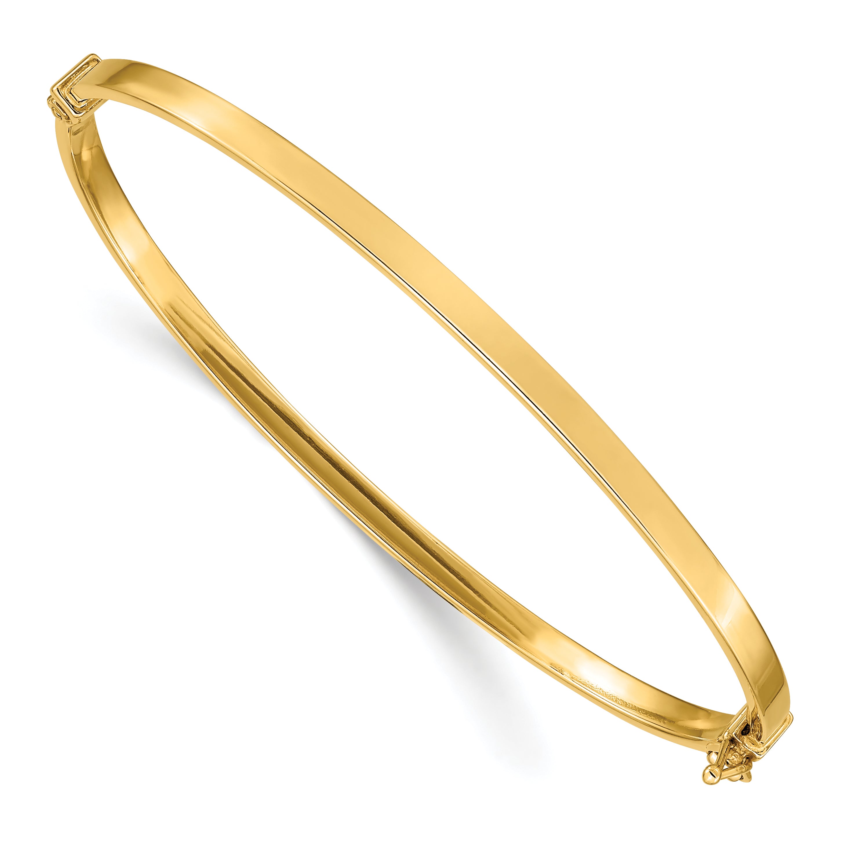 14k Polished Hinged Bangle Bracelet Main image