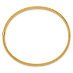 14k 3/16 Textured Hinged Bangle