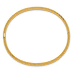 14k 4/16 Textured Hinged Bangle