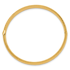 14k 3/16 Hammered Children's Hinged Bangle