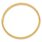 14k 3/16 Textured Children's Hinged Bangle