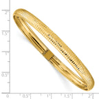 14k Textured Flexible Bangle