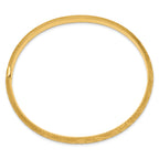 14k 4/16 Diamond-cut Fancy Hinged Bangle Bracelet