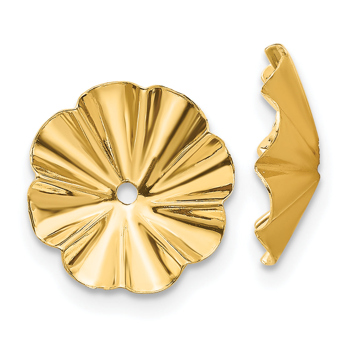14k Polished Fancy Earring Jackets Main image
