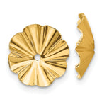 14k Polished Fancy Earring Jackets