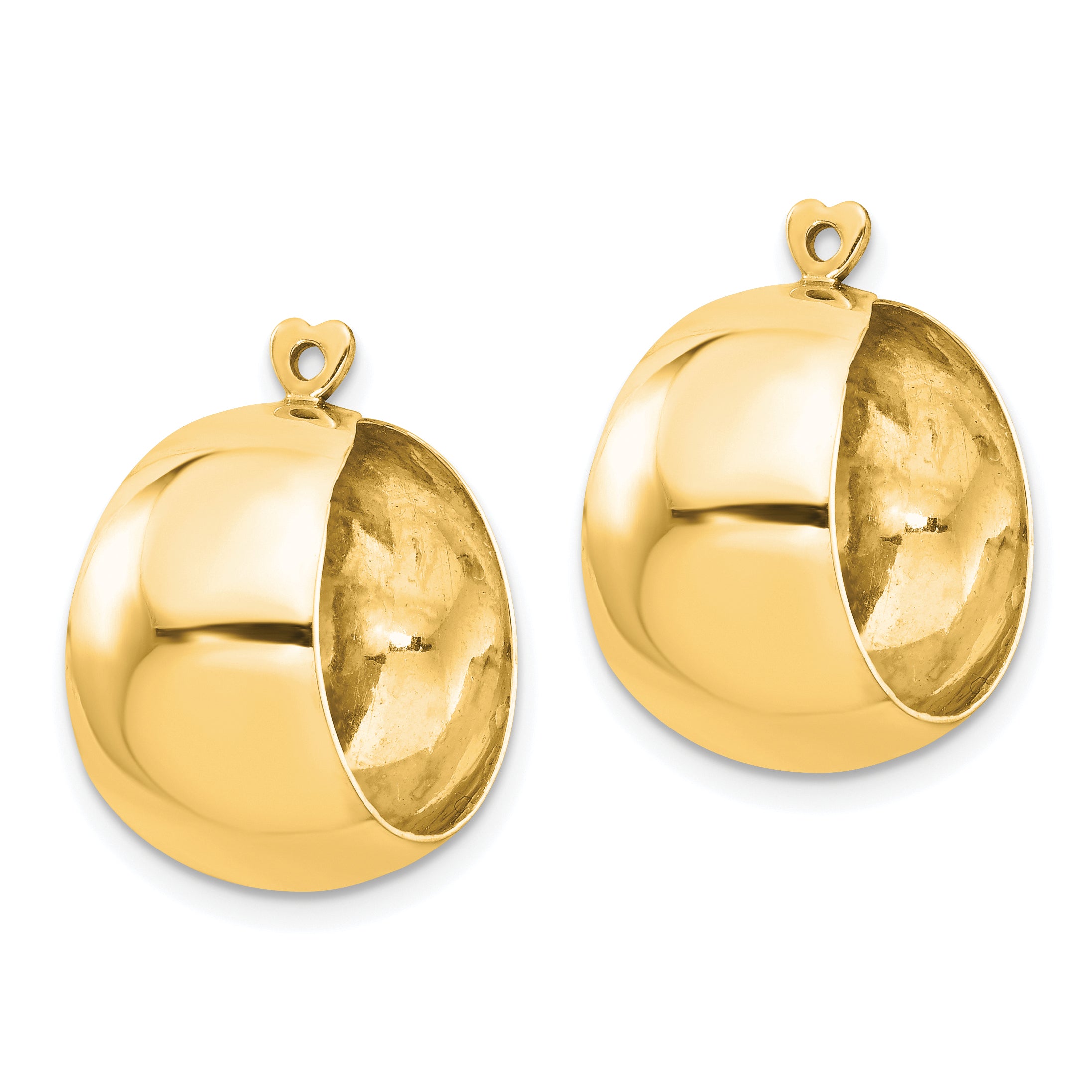 14k Polished Hoop Earring Jackets