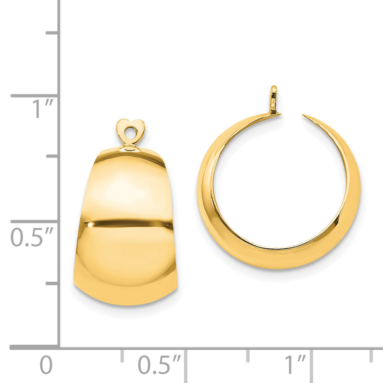 14k Polished Hoop Earring Jackets