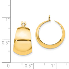 14k Polished Hoop Earring Jackets