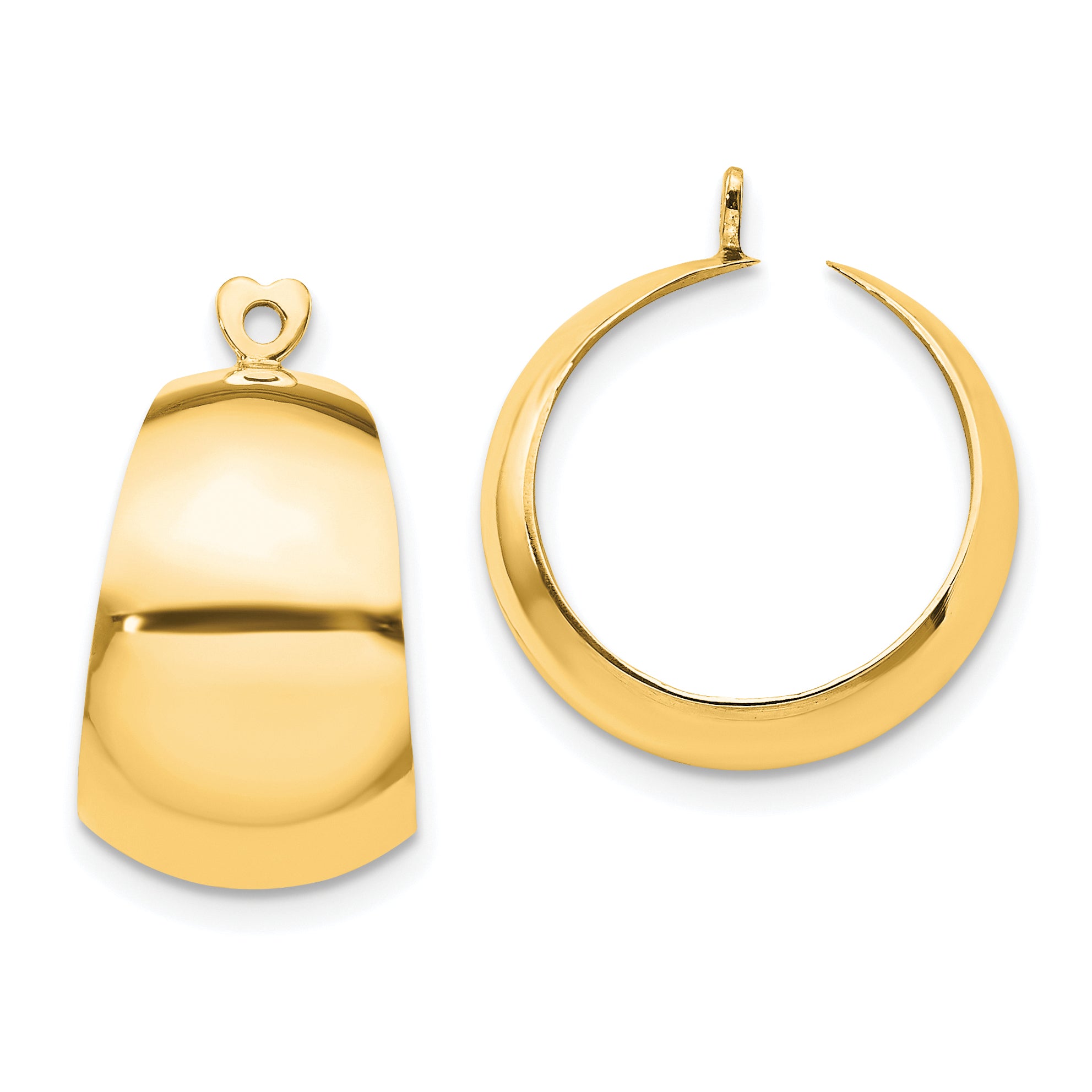 14k Polished Hoop Earring Jackets Main image