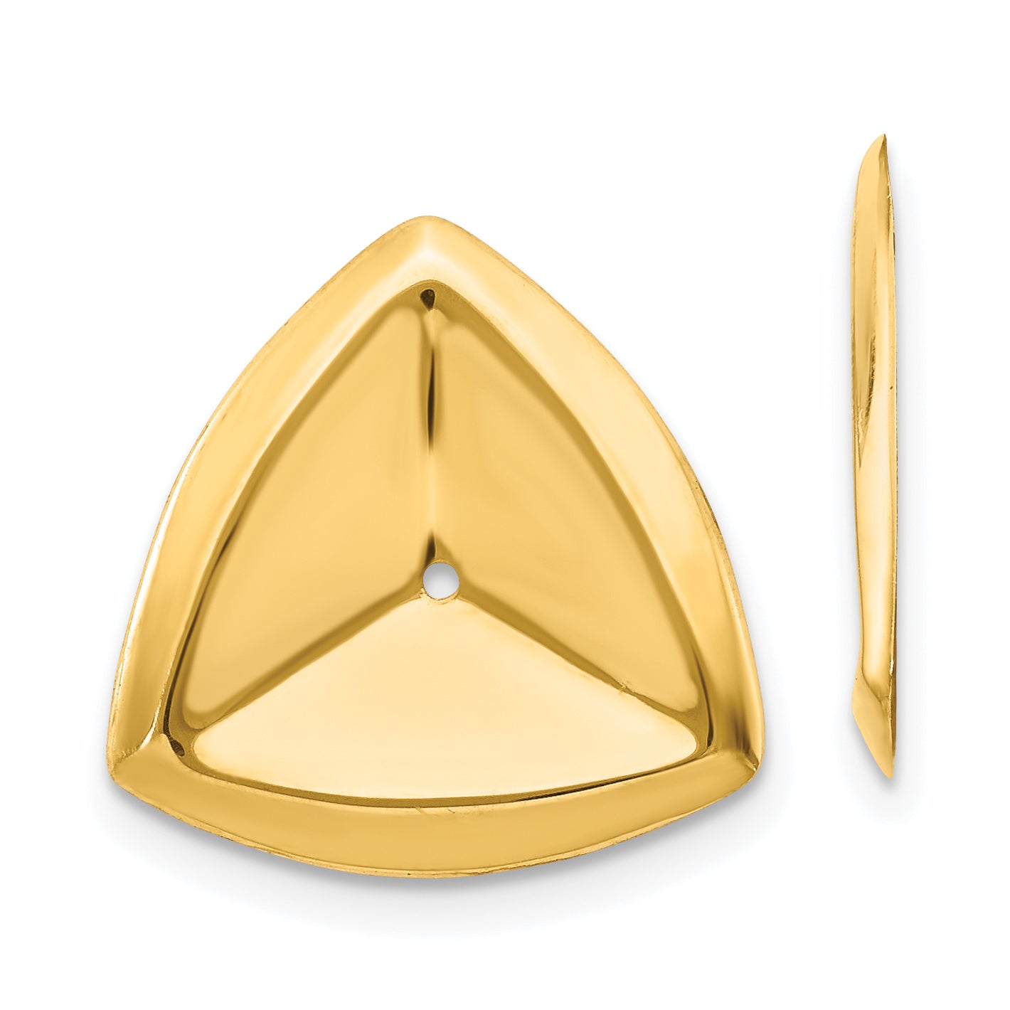 14k Polished Triangle Earring Jackets Main image