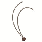 Edward Mirell Titanium Necklace with Sterling Silver Accent Copper Anodized Finish