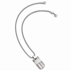 Edward Mirell Titanium & Sterling Silver Hammered Pendant Necklace