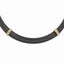 Titanium & Bronze Necklace with White Sapphires Elegant Gift-Ready Design