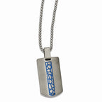 Edward Mirell Titanium Blue Anodized Elegant Necklace Gift Ready