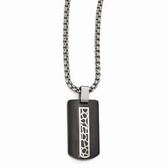 Edward Mirell Titanium Two-Tone Cobblestone Necklace Gift Ready Elegance