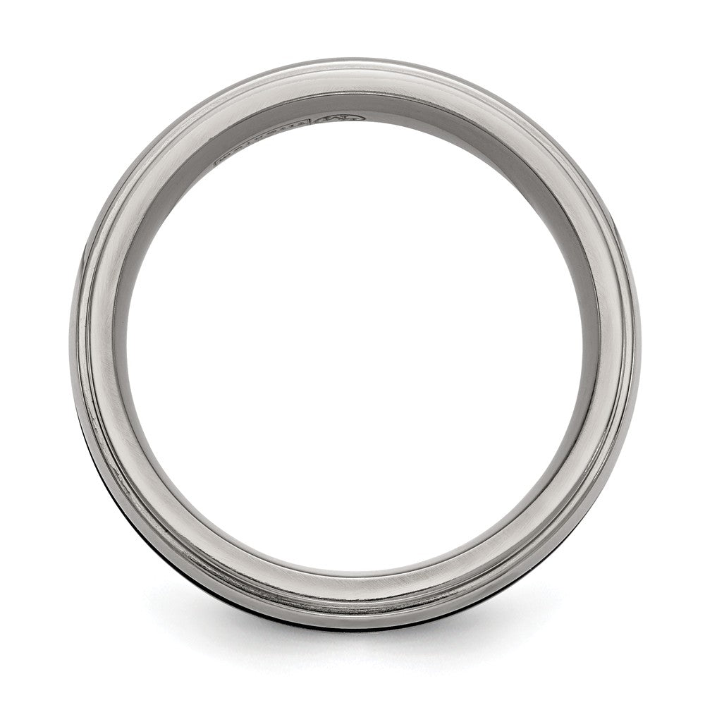 Sophia Jewelers Titanium Blue Anodized Engravable Wedding Band 7.5mm