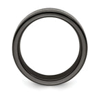 Edward Mirell Titanium Wedding Band with Laser Design Engravable 10mm