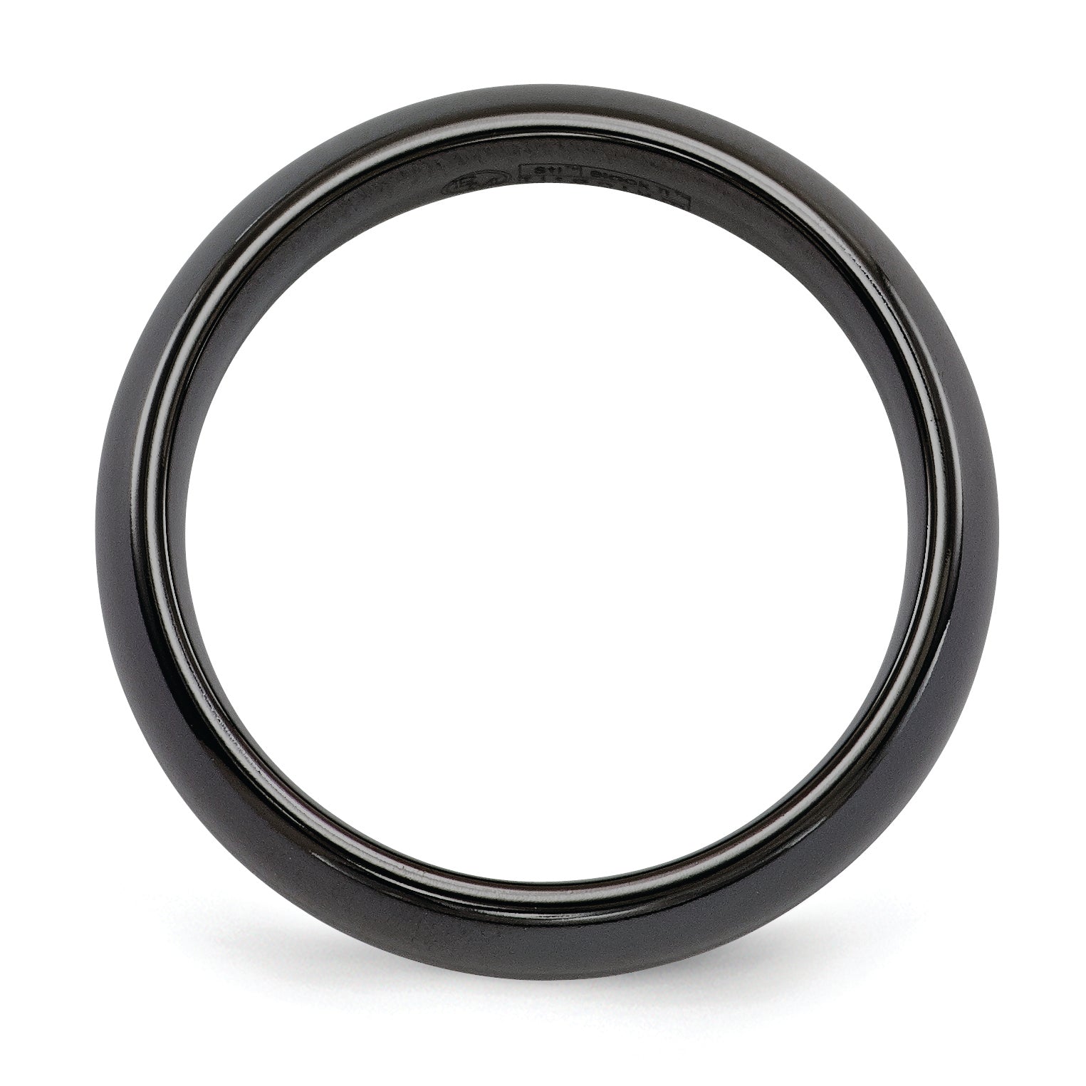 Sophia Jewelers Titanium Wedding Band with Polished Domed Design Secondary image