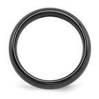 Sophia Jewelers Titanium Wedding Band with Polished Domed Design