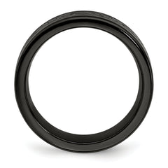 Edward Mirell Titanium Black Ti Laser 8mm Band