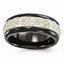 Sophia Jewelers Titanium Silver Two-Tone Engravable Wedding Band 9mm Gift Ready