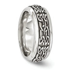 Edward Mirell Titanium Wedding Band with Polished Finish Engravable 9mm