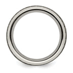 Edward Mirell Titanium Wedding Band with Polished Beveled Edge