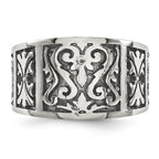 Sophia Jewelers Titanium Flat Men's Wedding Band with Brushed Finish