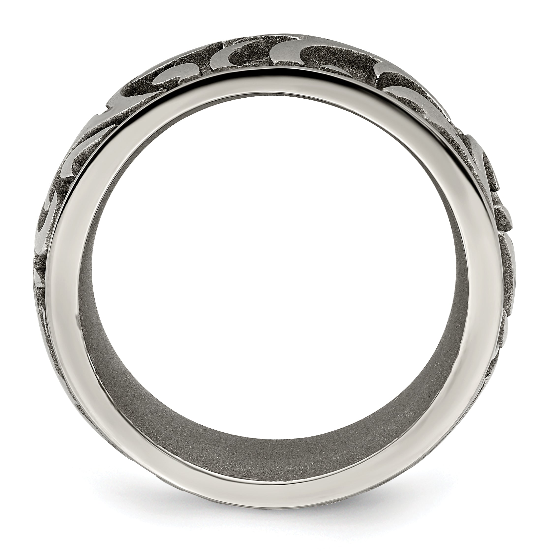 Sophia Jewelers Titanium Wedding Band with Engravable Gift Box - 8