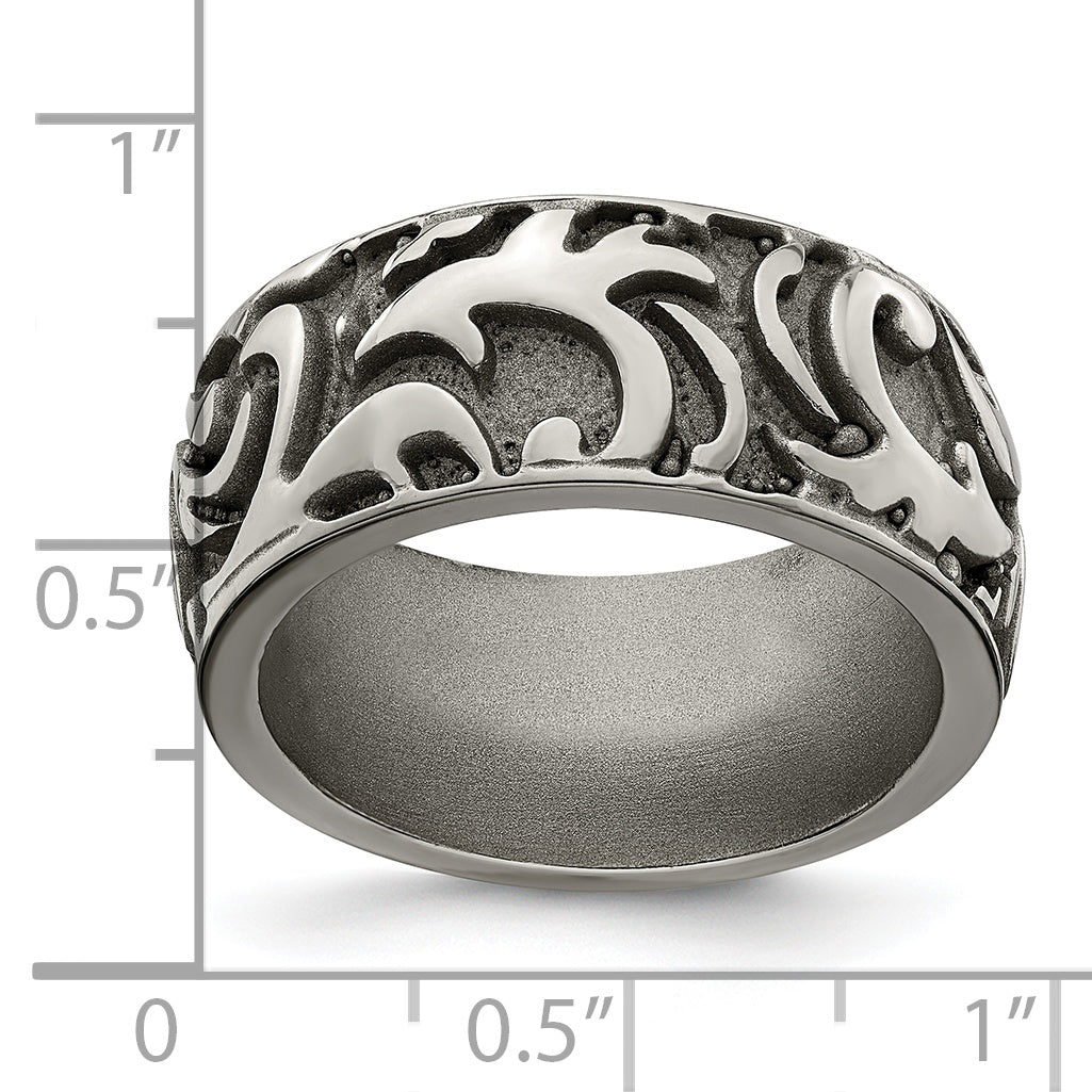 Sophia Jewelers Titanium Wedding Band with Engravable Gift Box - 8