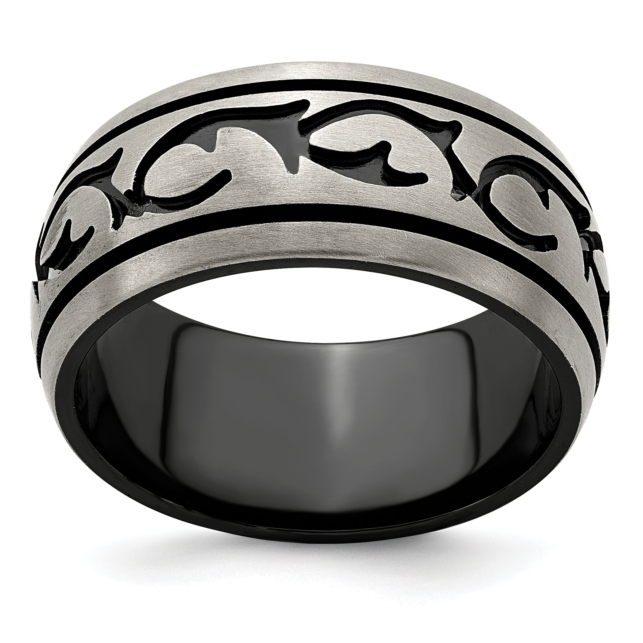 Edward Mirell Black Titanium Brushed 10mm Band Main image