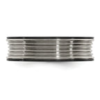 Grooved Concave Wedding Band in Black Titanium & Titanium, 7mm