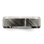 Beveled-Edge Comfort-Fit Wedding Band in Titanium, 7mm